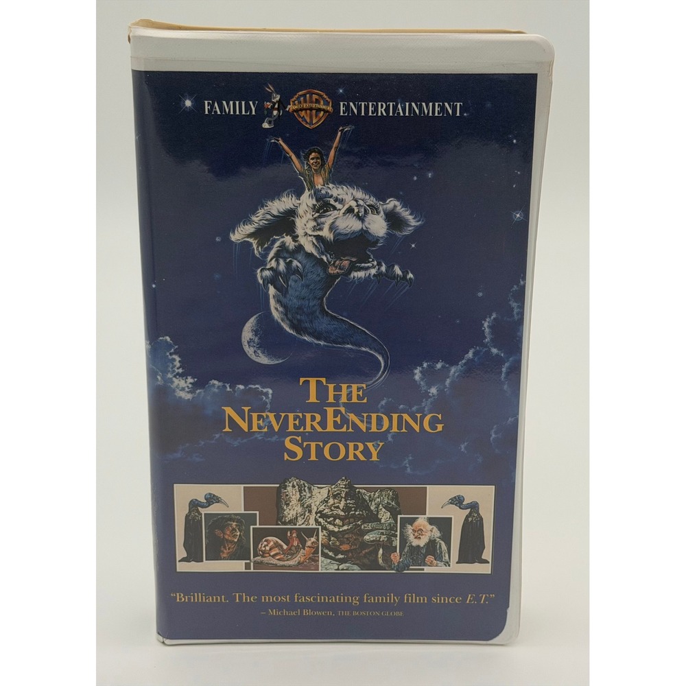 The NeverEnding Story VHS 1984 Warner Bros Clamshell Case